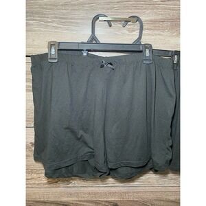LOT OF 2!! Spooky Night Women's Bottoms - Black Pajama Sleep Shorts Size XL